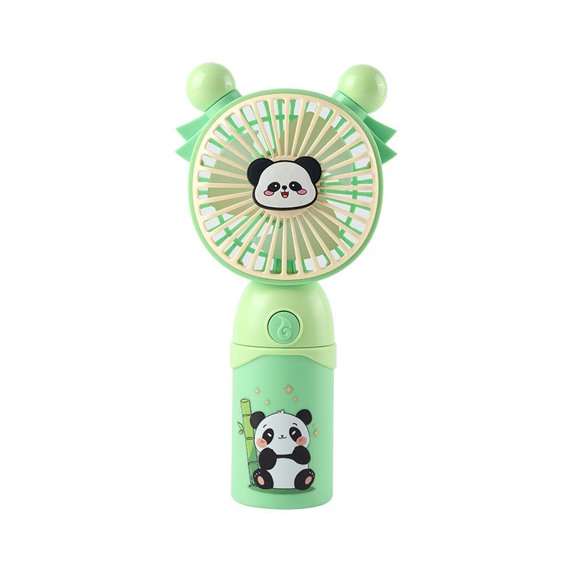 Draagbare mini-ventilator voor dames met schattig pandamotief