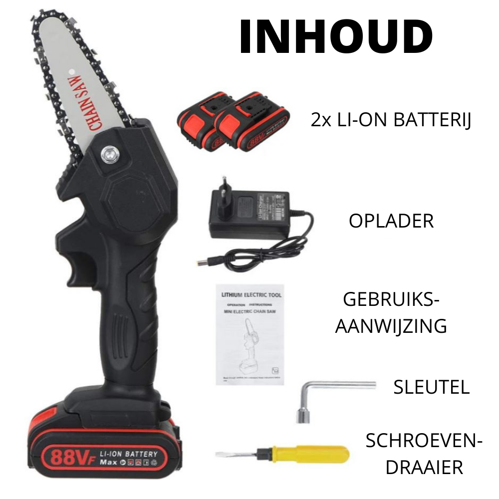 Elektrische Accukettingzaag | Efficiënt & Snel Snoeien en Zagen
