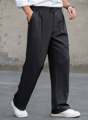 Geplooide formele pantalon