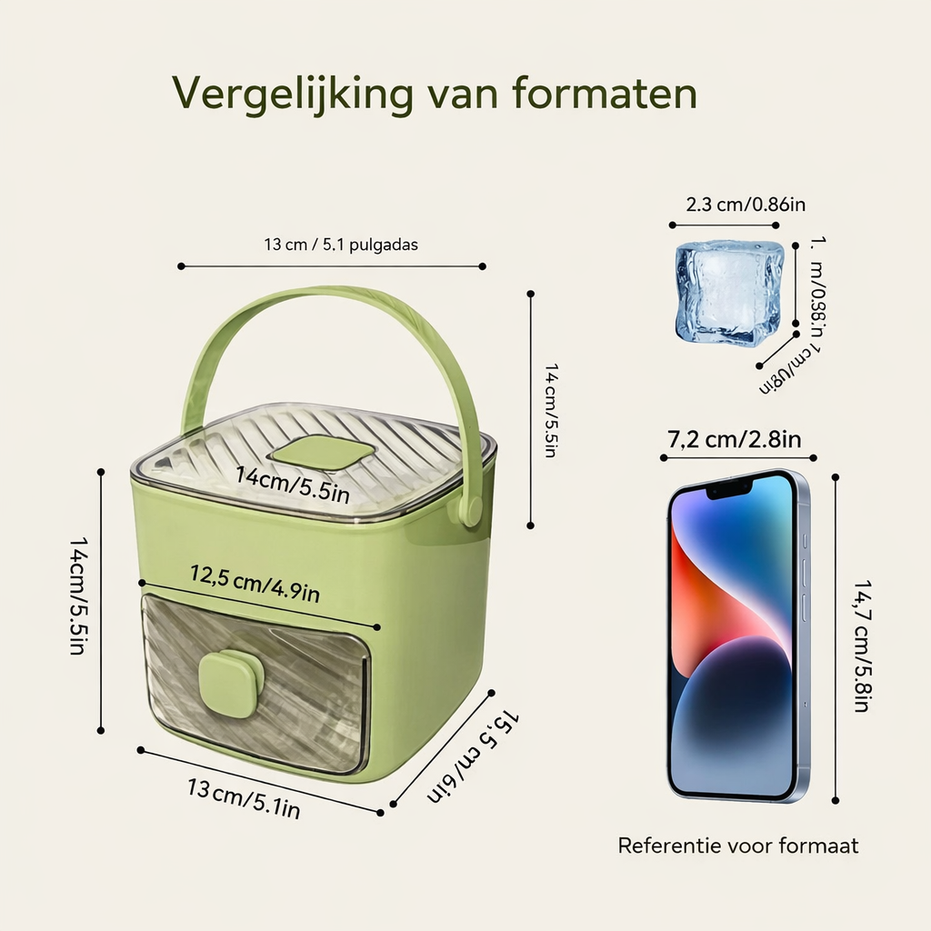 IJsblokjesmaker met opbergbox
