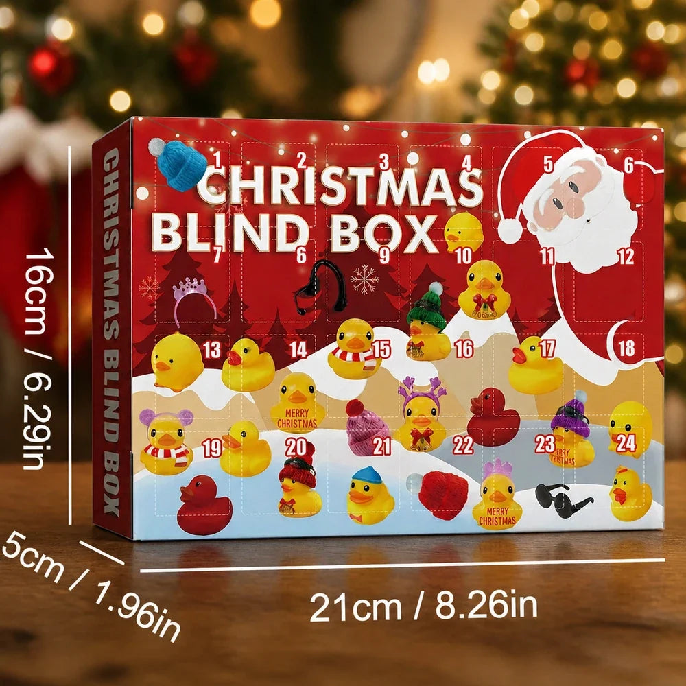 Kerstadventskalender met 24 verrassingseendjes
