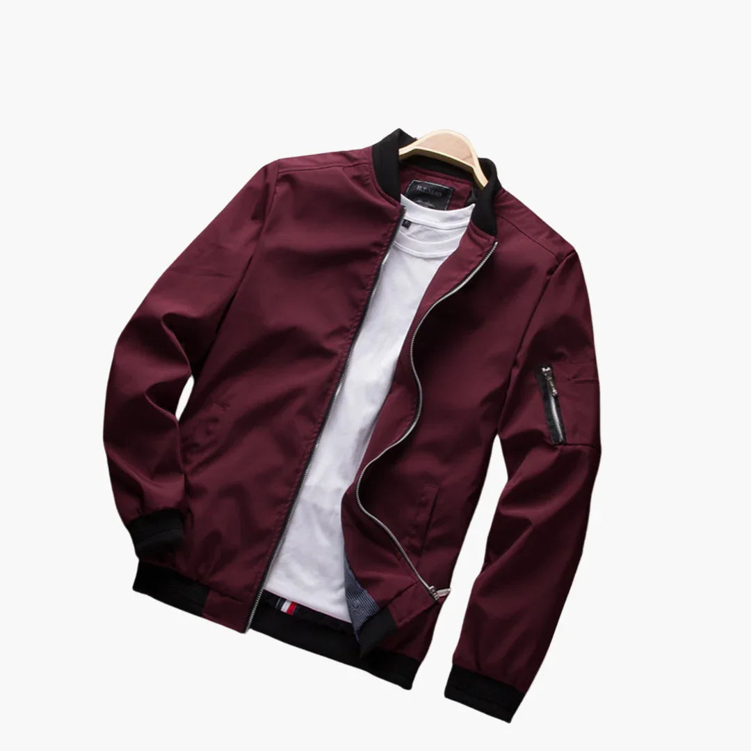 Licht bomberjack voor heren in slim fit voor de lente en zomer