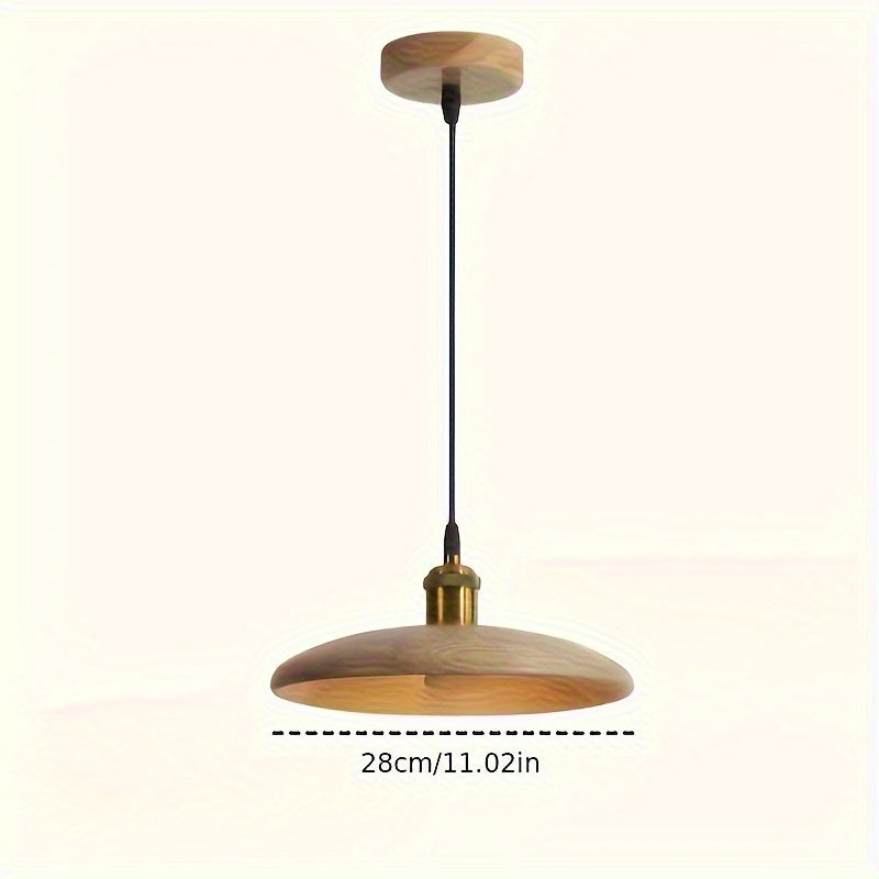 Moderne Noordse hanglamp van massief hout | Scandinavische plafonnière