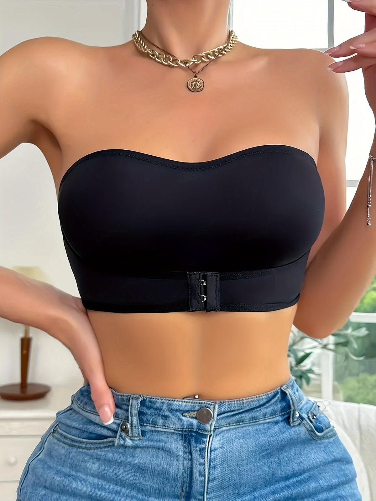 Naadloze Anti-Slip Bandeau Sport-bh - Comfort en Stijl