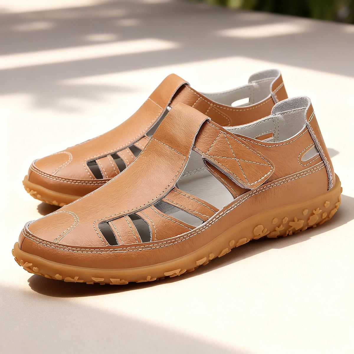 Orthopedische retro sandalen | Antislip