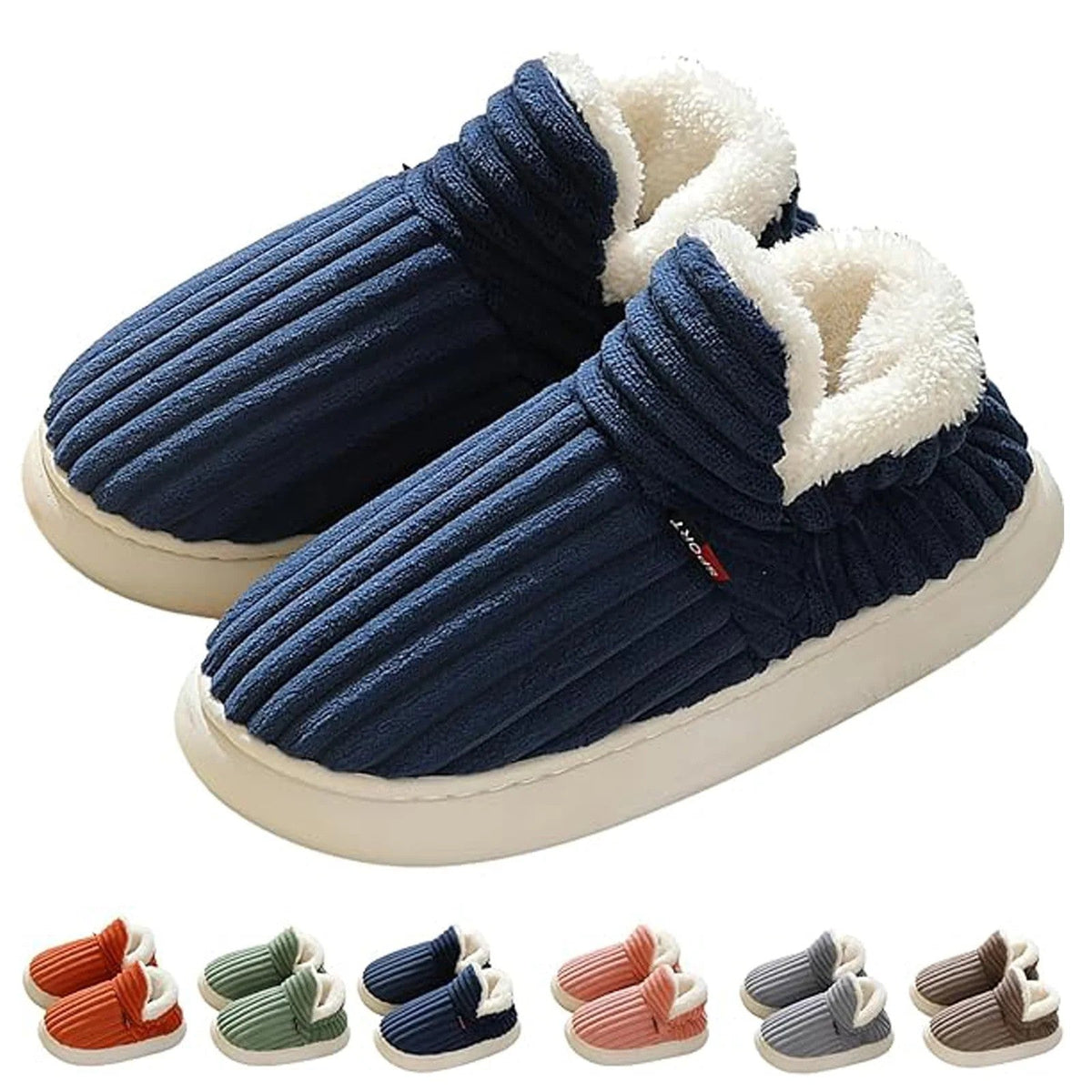 Pantoffels met zachte voering en antislipzool