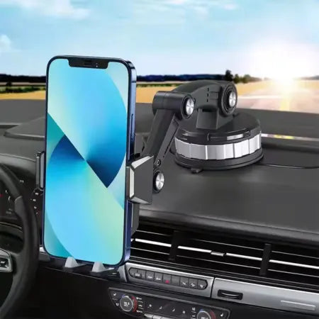 Telefoonhouder voor de auto met zwenkarm en zuignap voor dashboard of voorruit