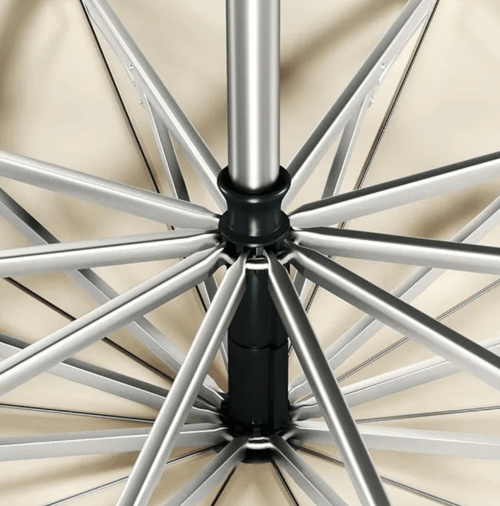 Unisex stormvaste paraplu met reflectoren