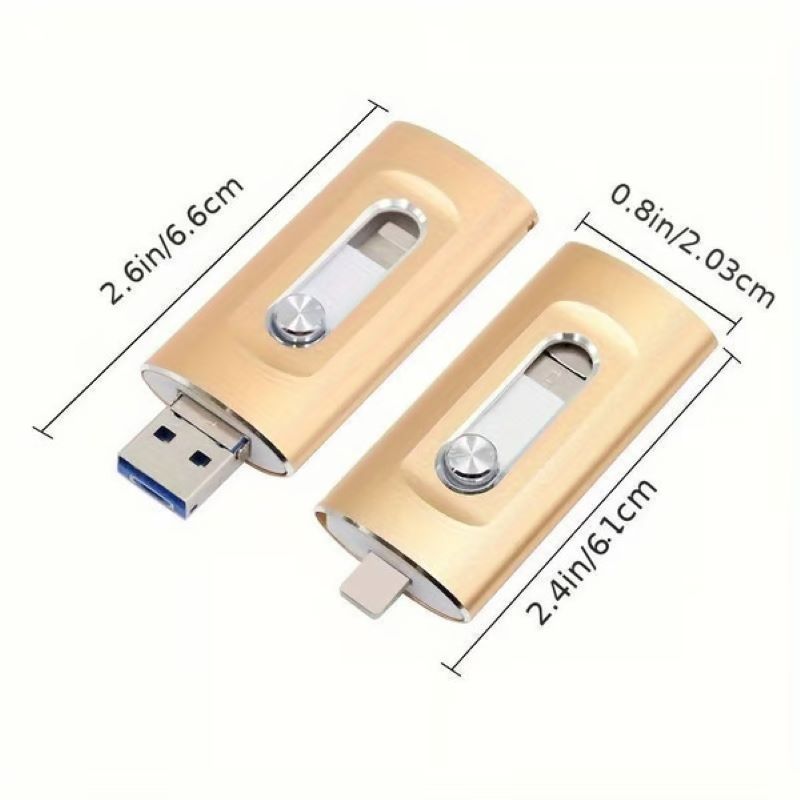 3-In-1 usb-stick met grote capaciteit voor mobiele telefoon en computer