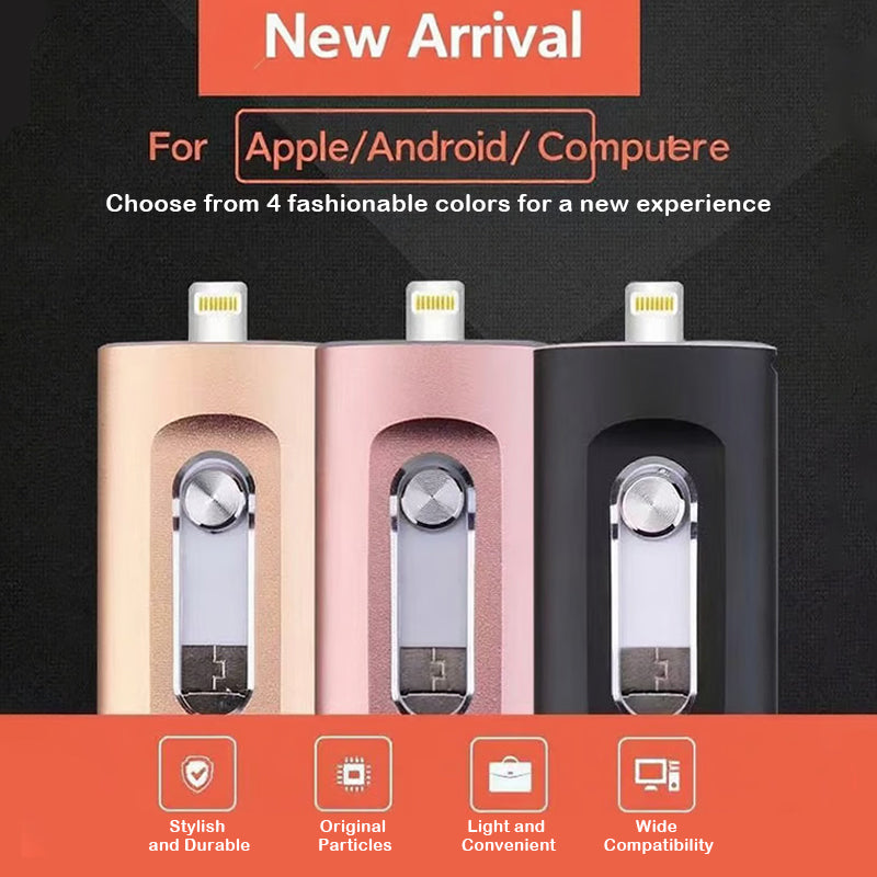 3-In-1 usb-stick met grote capaciteit voor mobiele telefoon en computer