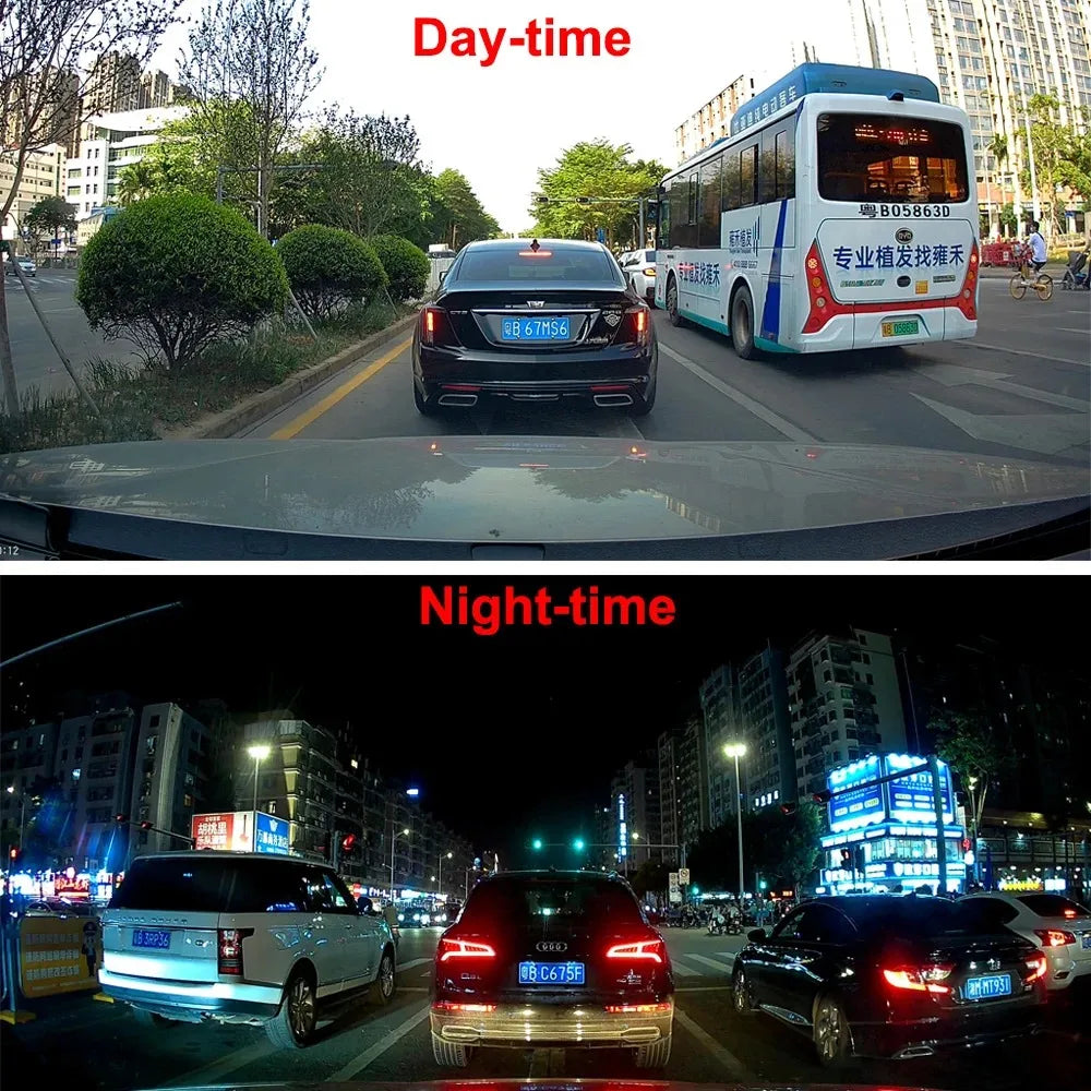 4K wifi dashcam voor de auto met GPS en dual camera