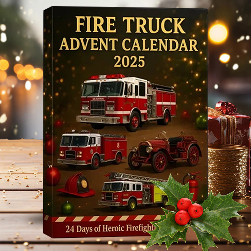 Adventskalender brandweerwagen met 24 speeltjes