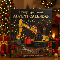 Adventskalender met bouwmachines 2026