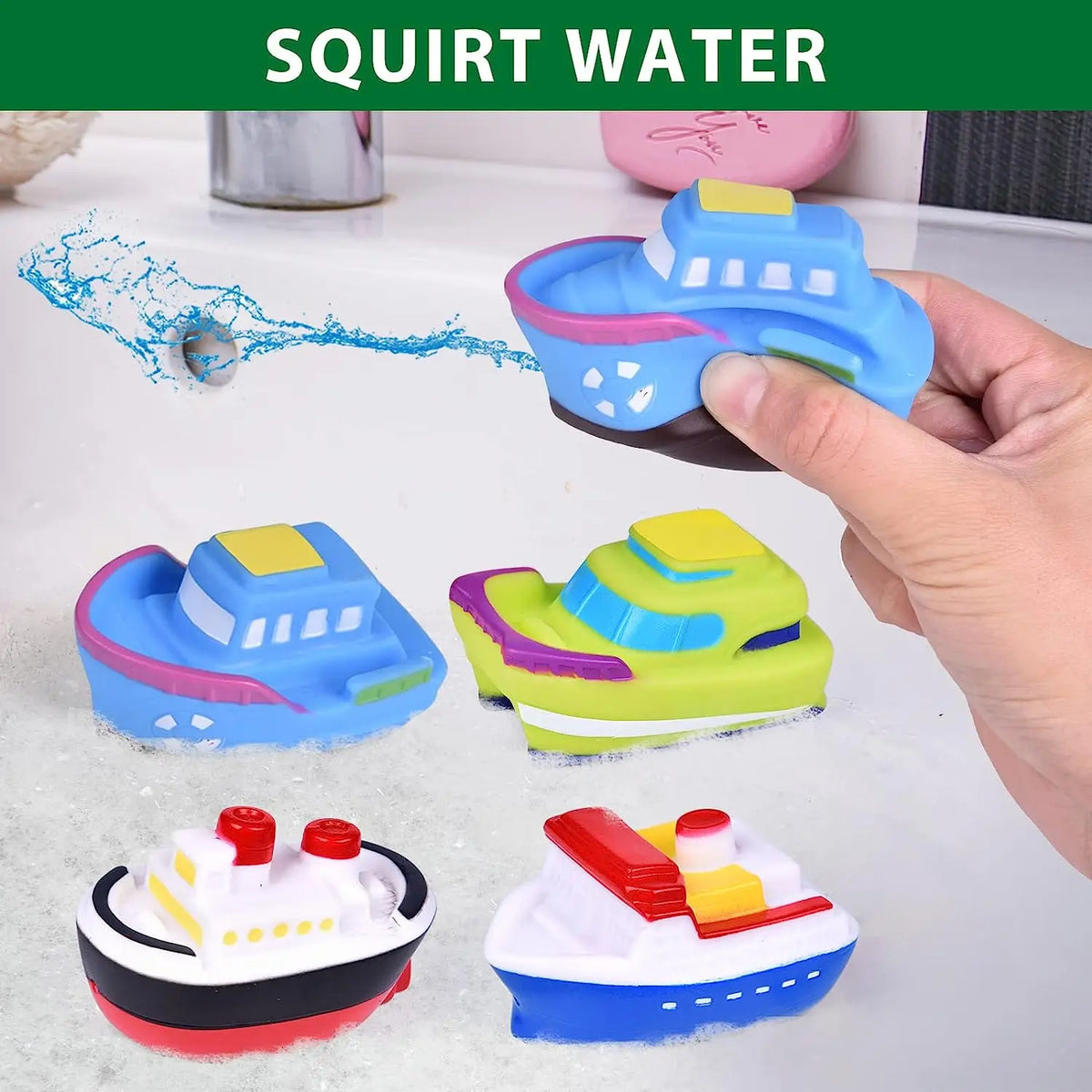 Badwaterspeelgoedset voor kinderen - Boten & auto's