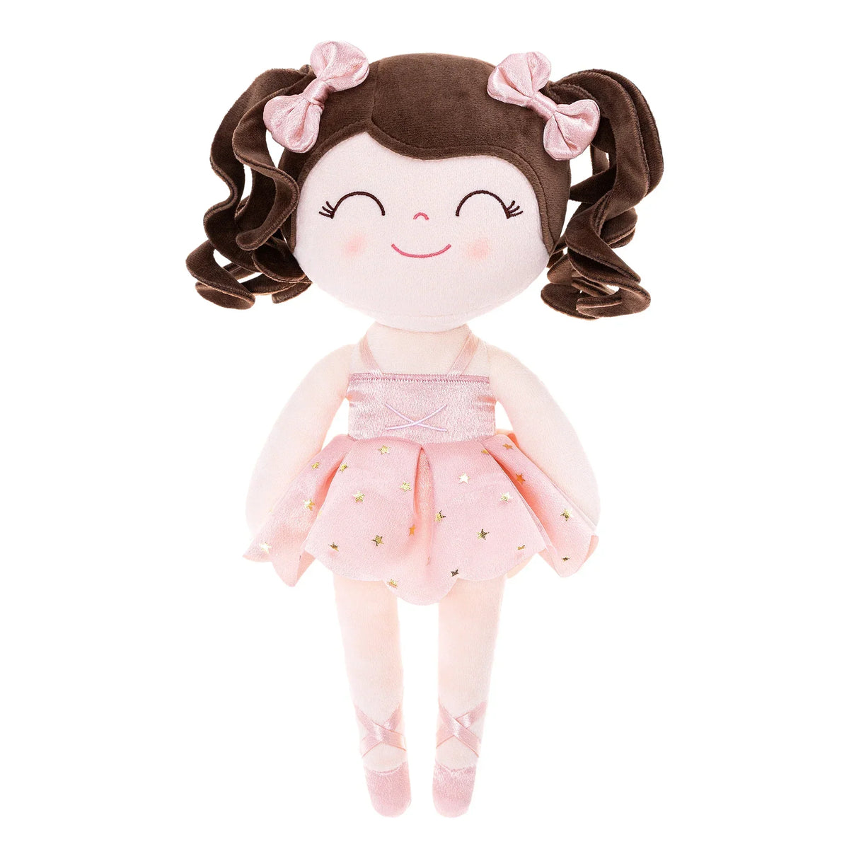 Ballerina Pluchen Pop voor Meisjes - Zachte Knuffel met Kroon & Tutu