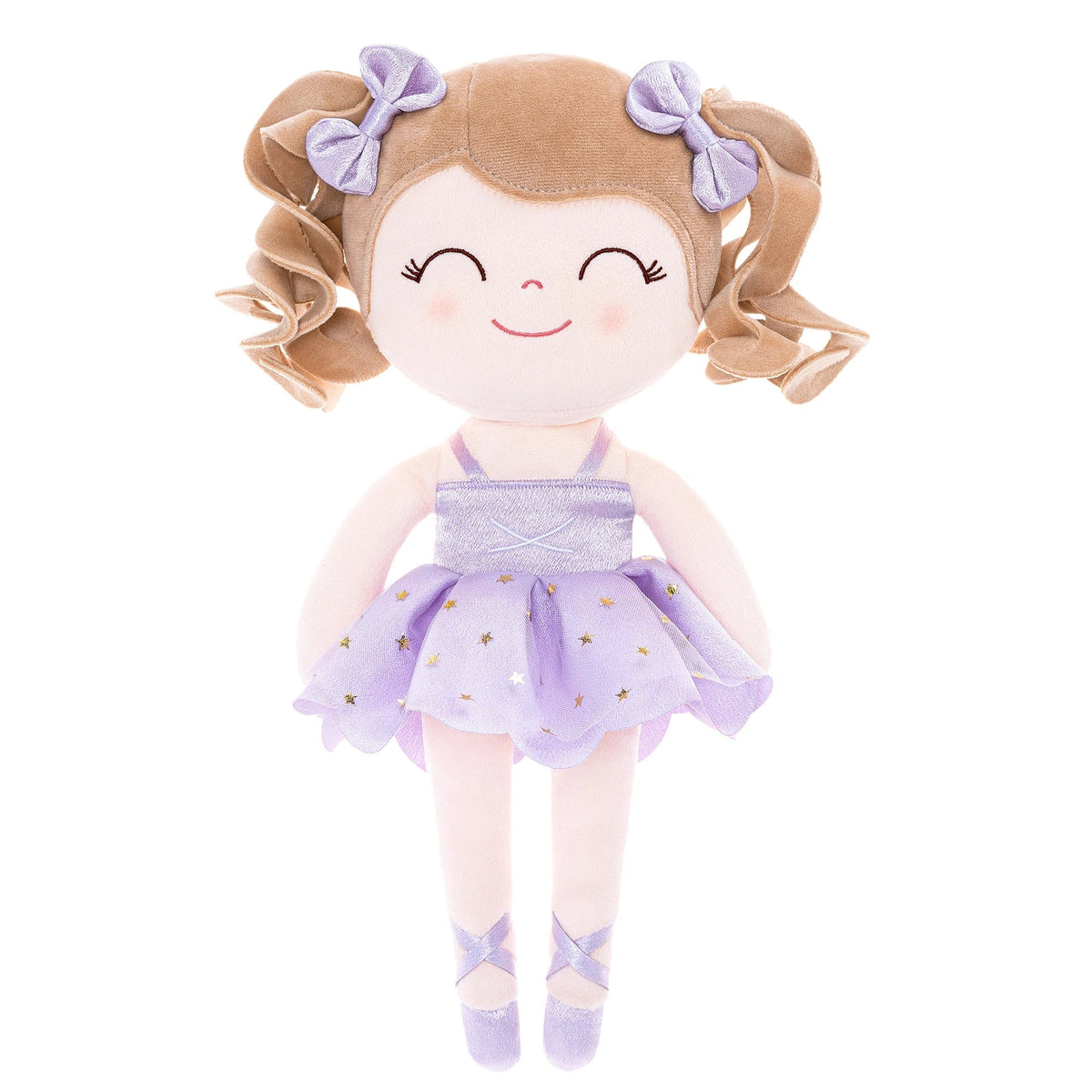 Ballerina Pluchen Pop voor Meisjes - Zachte Knuffel met Kroon & Tutu