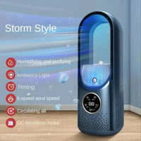 Bladeloze ventilator en draagbare mini-airco