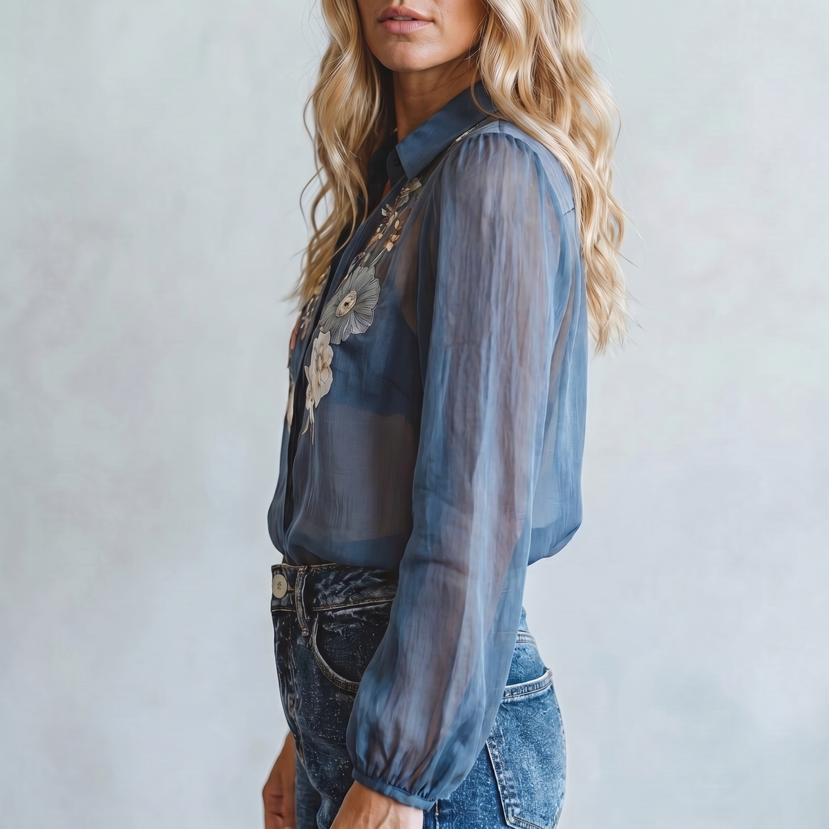 Bloemenblouse voor dames in boho-stijl | Lichte zomertop met losse pasvorm