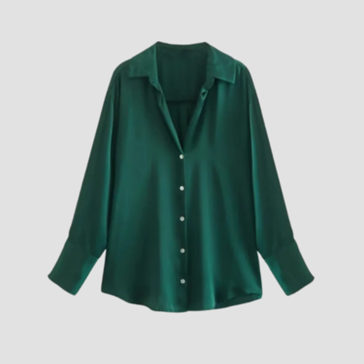 Blouse met lange mouwen en knopen