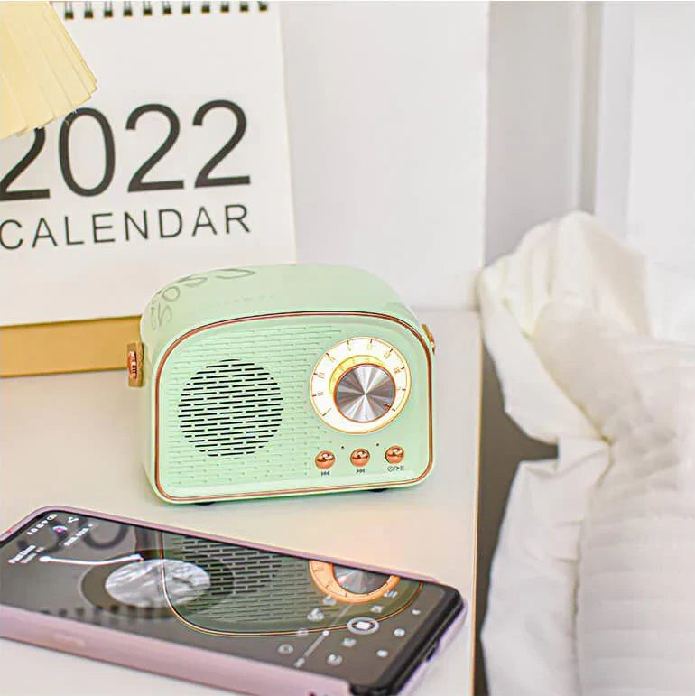 Bluetooth Speaker - Draadloze Retro Speaker met FM-radio