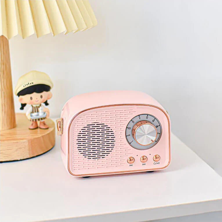 Bluetooth Speaker - Draadloze Retro Speaker met FM-radio