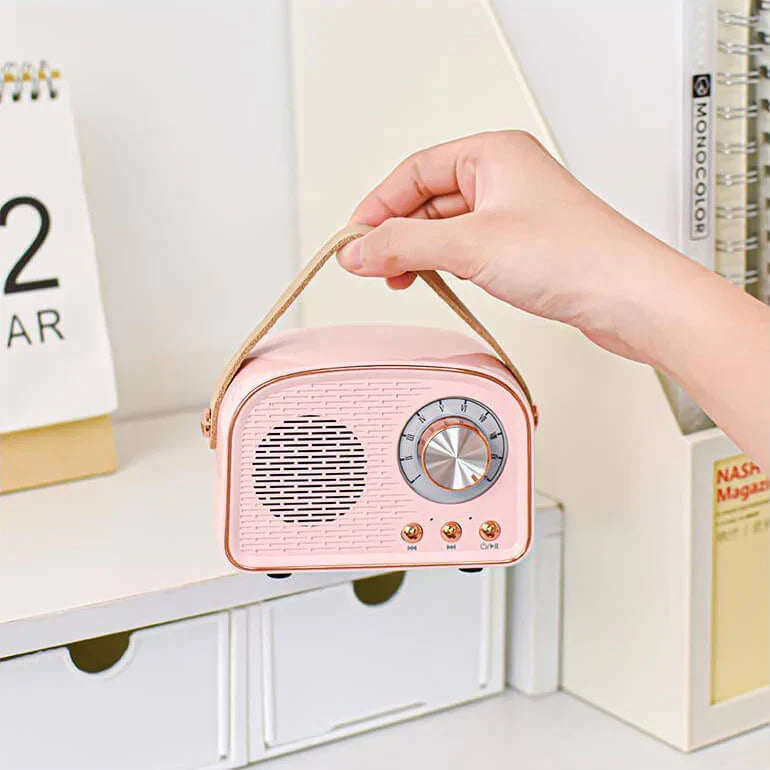 Bluetooth Speaker - Draadloze Retro Speaker met FM-radio