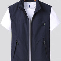 Bodywarmer met opstaande kraag en ritssluiting - Ademend en sneldrogend