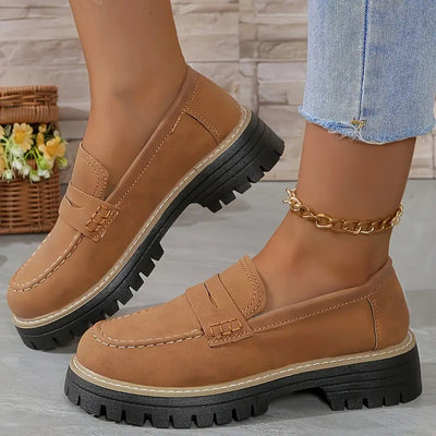 Casual en elegante suède loafers voor dames