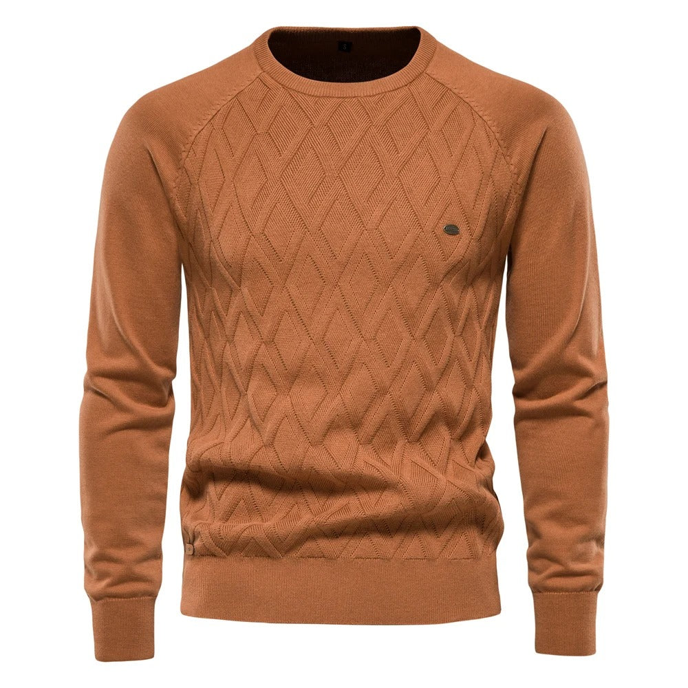 Casual gebreide herentrui