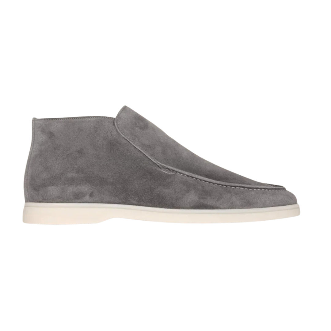 Casual loafers met suède-look
