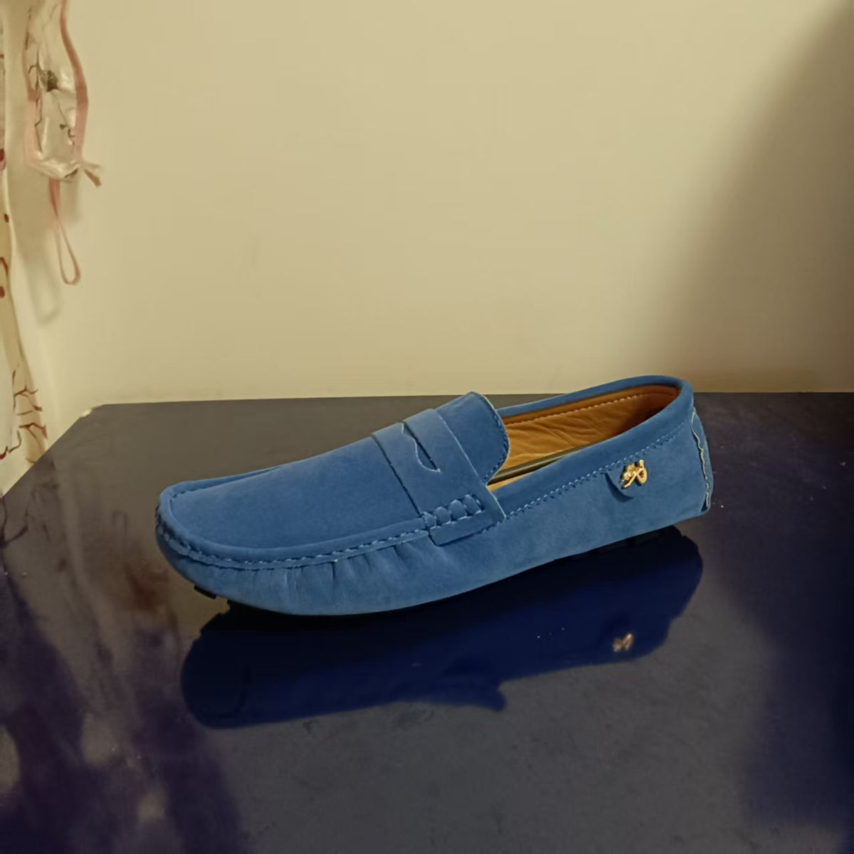 Casual mocassins voor heren met rubberen zool