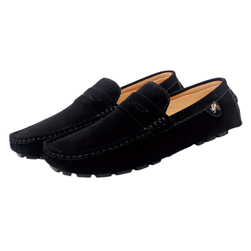 Casual mocassins voor heren met rubberen zool