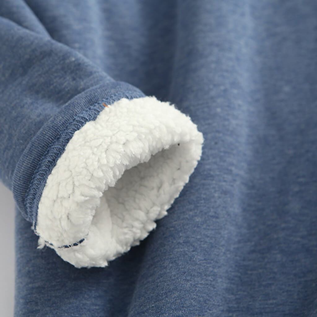 Comfortabele dames sweater met fleece voering