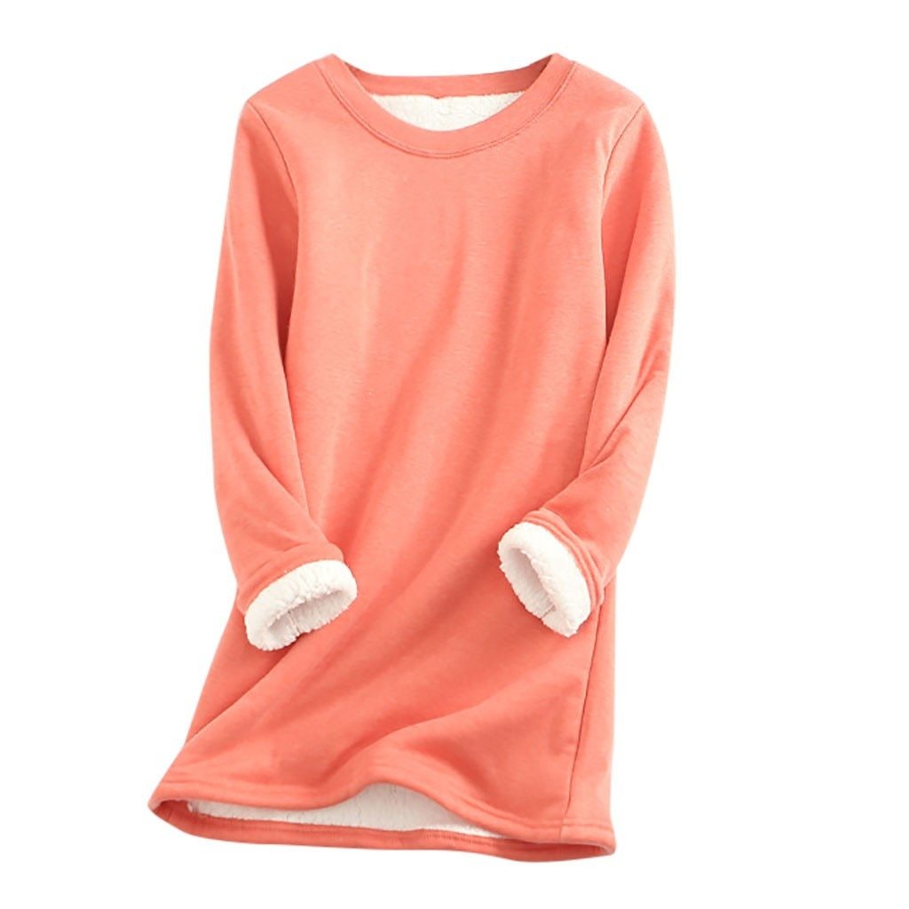 Comfortabele dames sweater met fleece voering