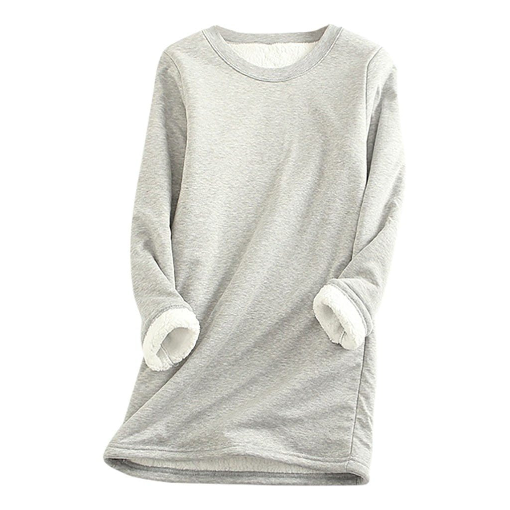 Comfortabele dames sweater met fleece voering