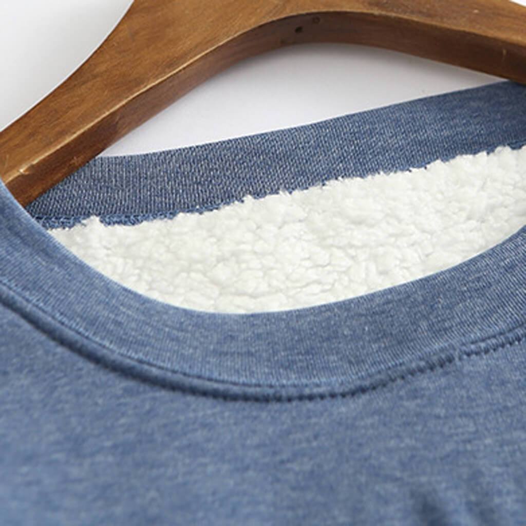 Comfortabele dames sweater met fleece voering