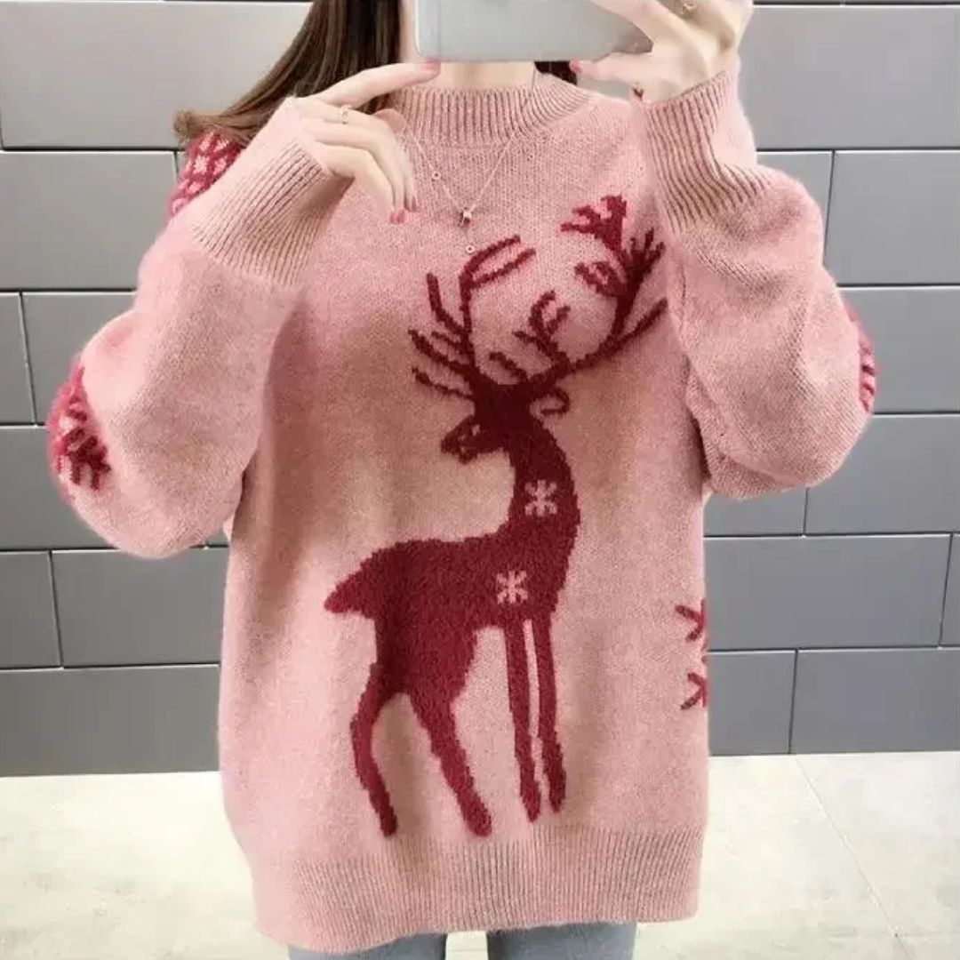 Comfortabele kersttrui voor dames