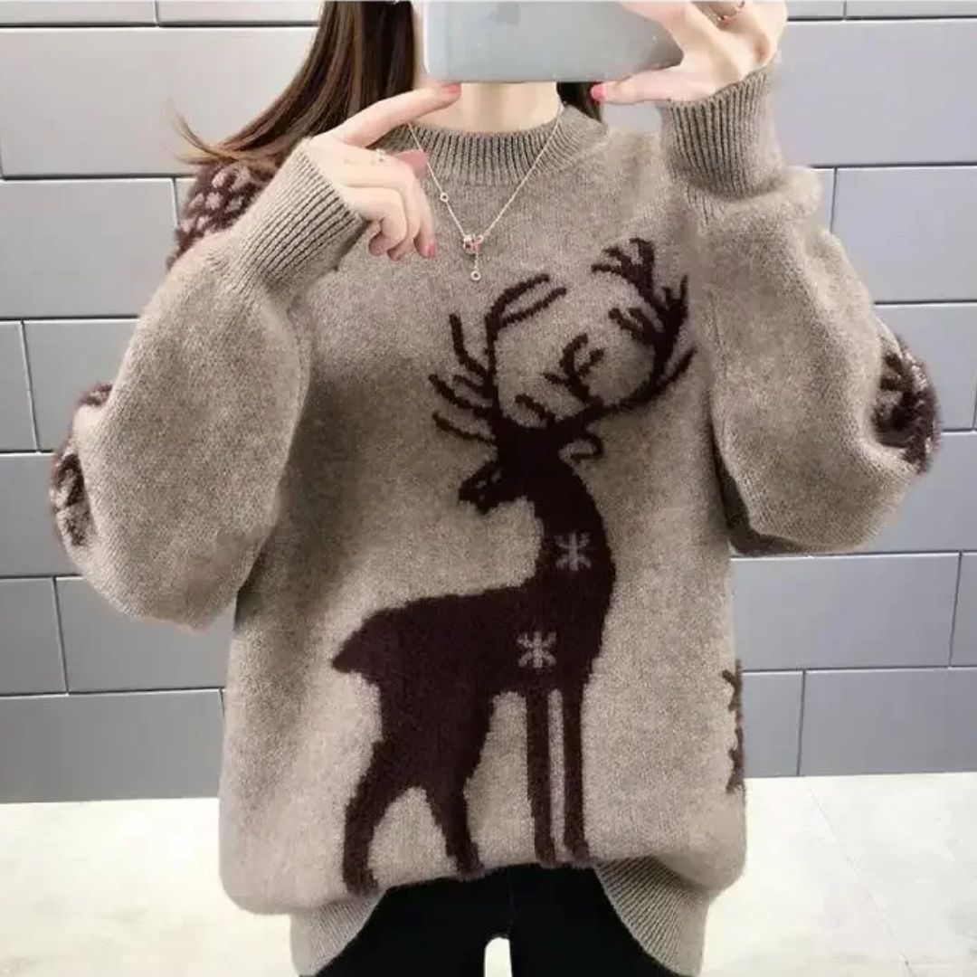 Comfortabele kersttrui voor dames
