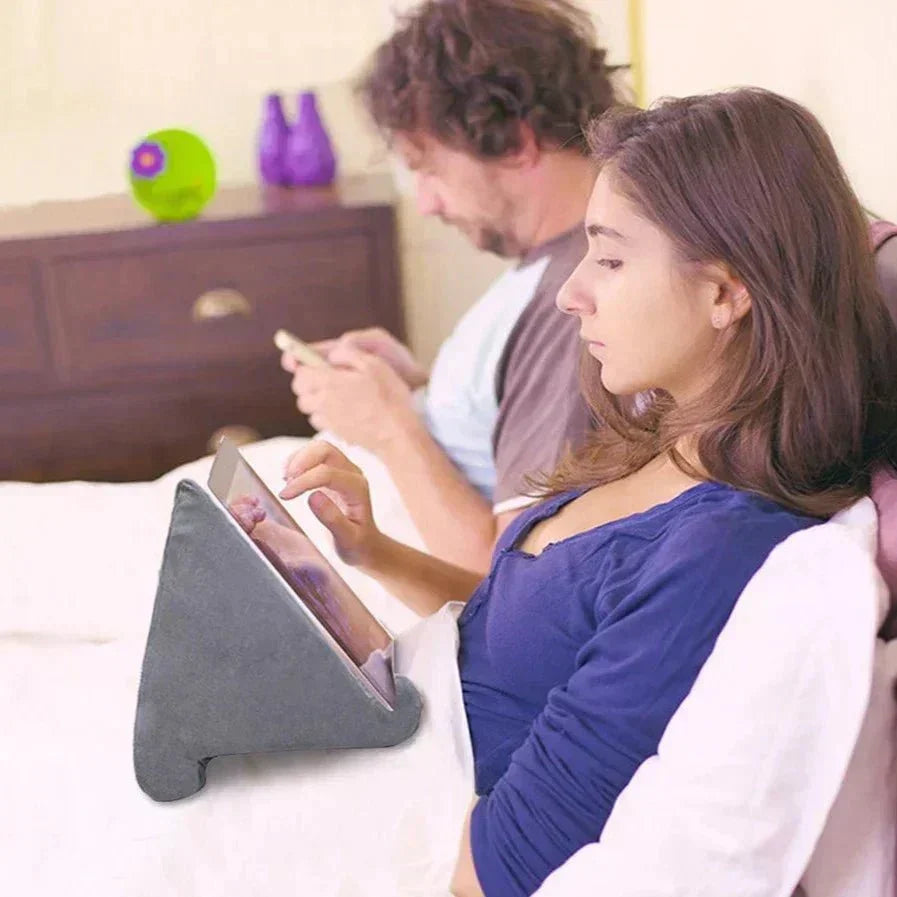 Comfortabele ondersteuning voor ontspannen lezen en media kijken
