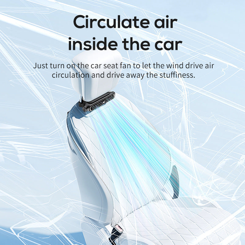 Compacte luchtreiniger en ventilator voor het autoventilatierooster met verstelbare lamellen voor dames en heren