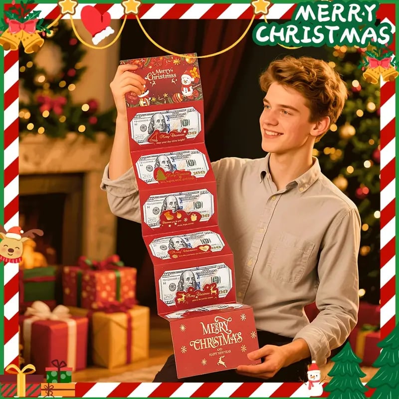 Creatieve geldcadeau-envelop voor kerst