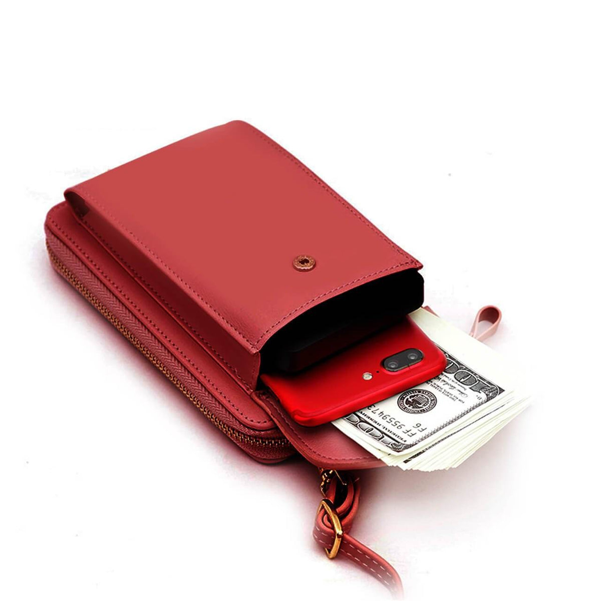 Crossbody telefoontasje en portemonnee voor dames