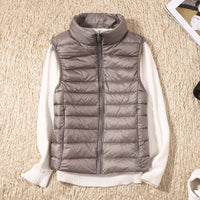 Dames Donsbodywarmer – Ultralichte Winddichte Bodywarmer met Katoenen Voering