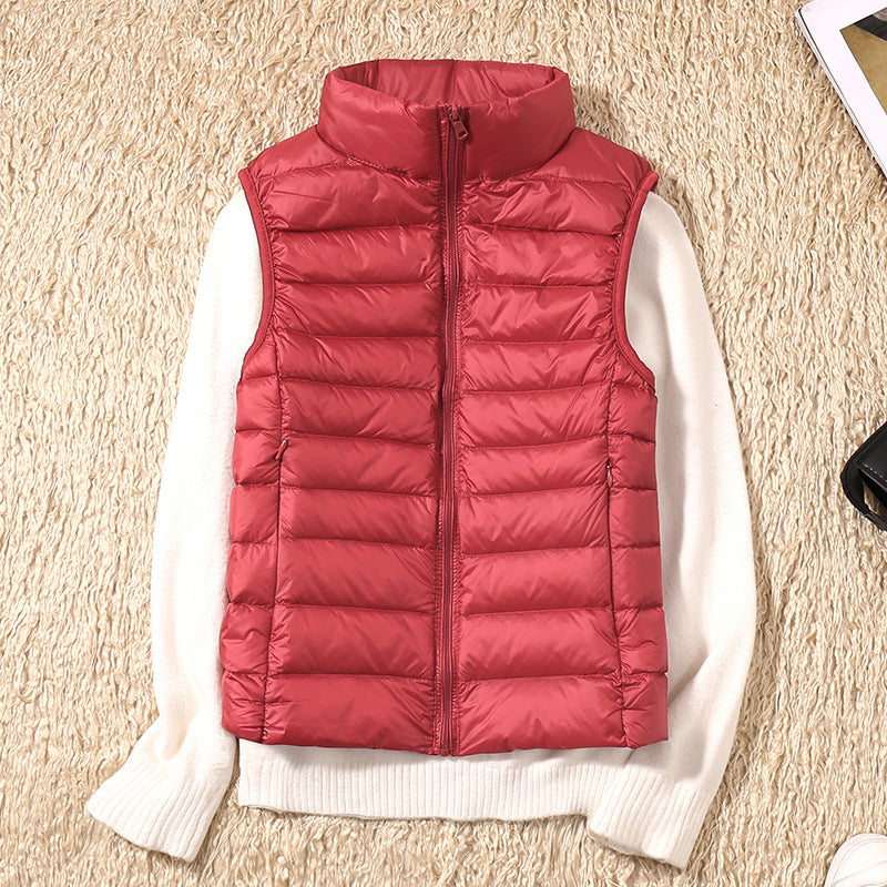 Dames Donsbodywarmer – Ultralichte Winddichte Bodywarmer met Katoenen Voering