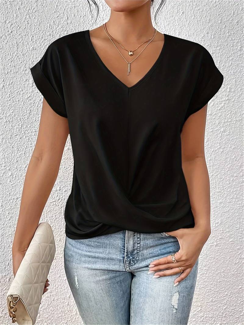 Dames-T-shirt met korte mouwen – Comfortabel & stijlvol voor elke dag