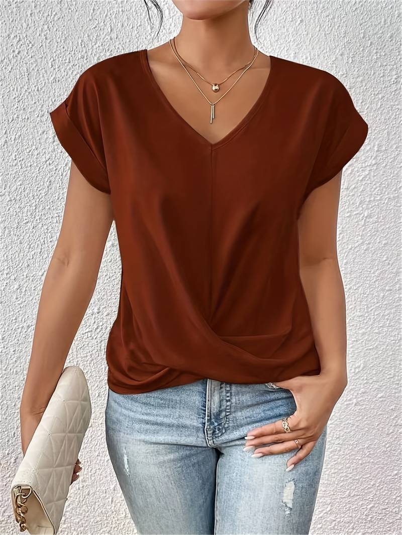 Dames-T-shirt met korte mouwen – Comfortabel & stijlvol voor elke dag