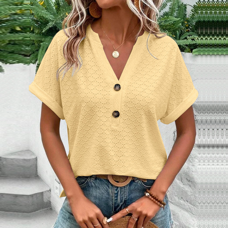 Damesblouse: Stijlvol & Comfortabel met Knoopsluiting