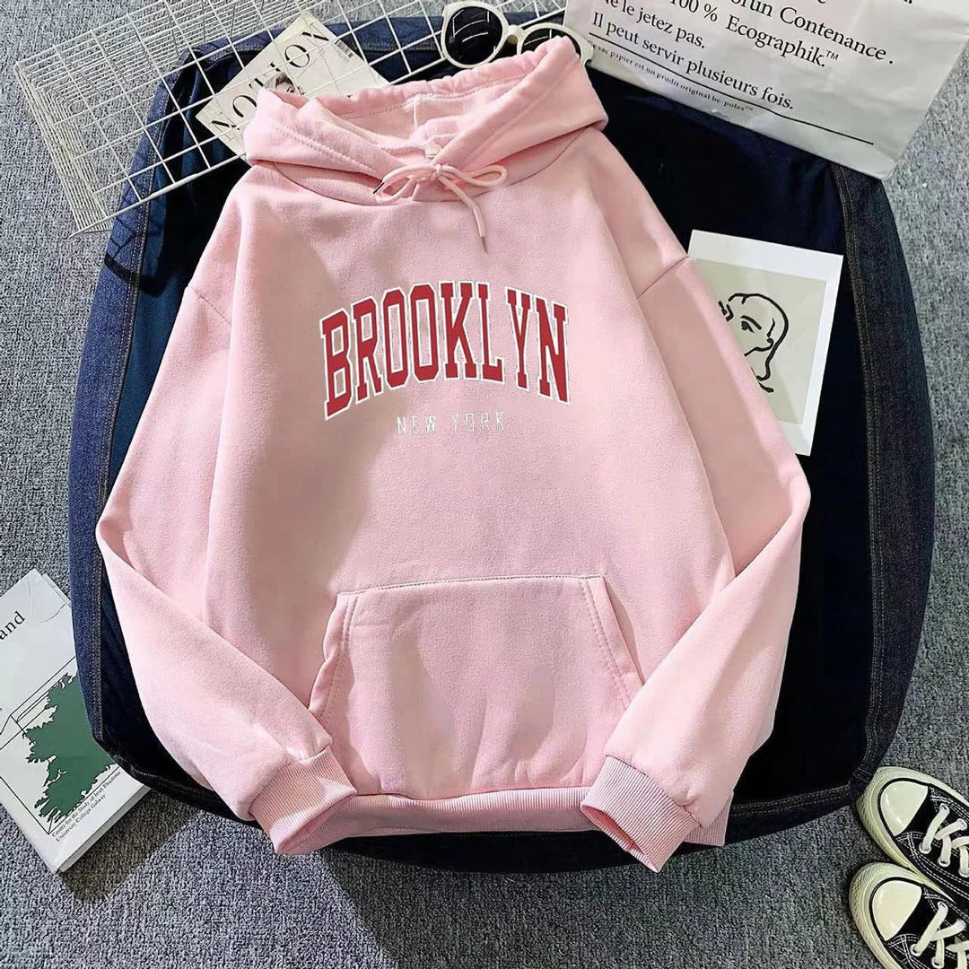 Dameshoodie met stijlvolle Brooklyn-opdruk
