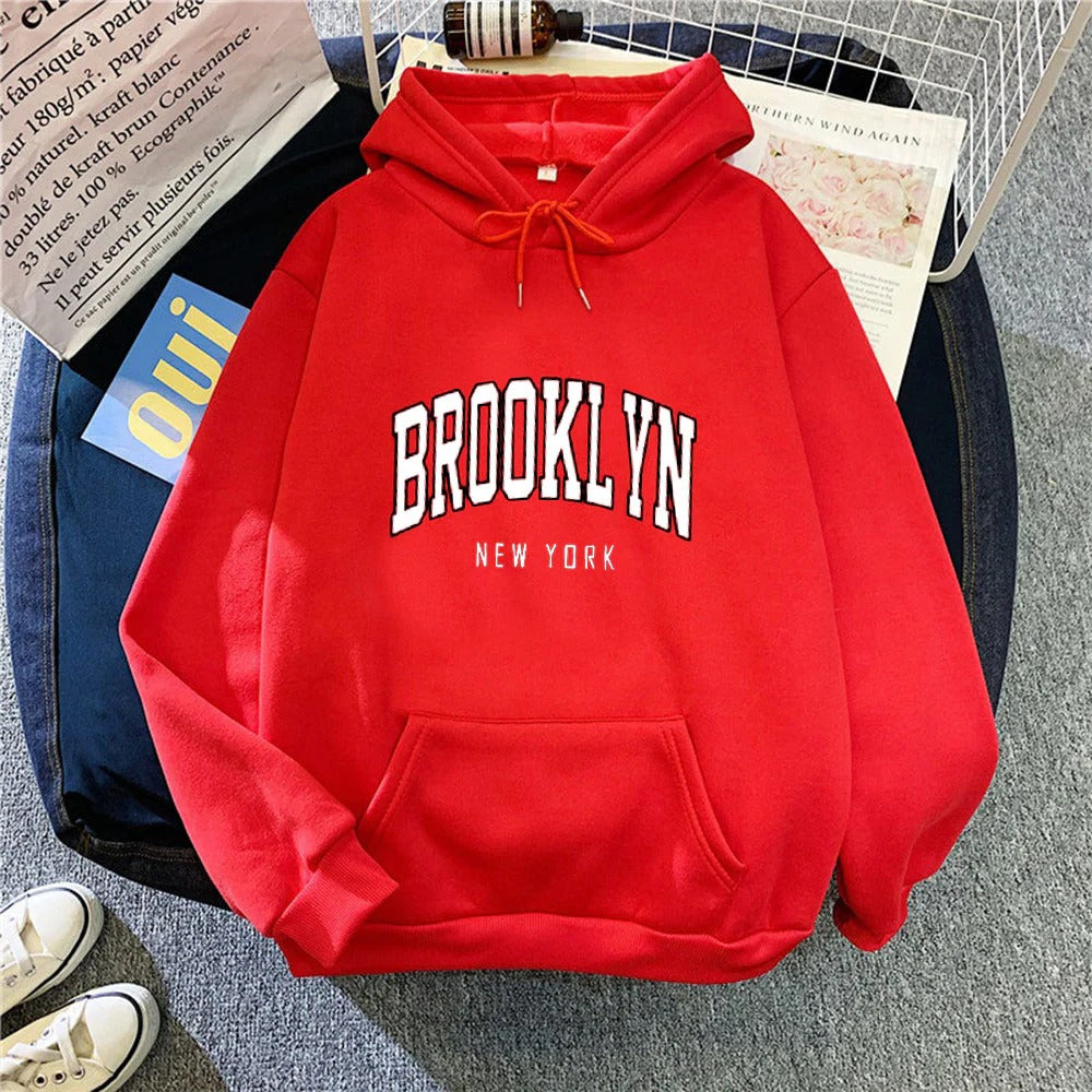 Dameshoodie met stijlvolle Brooklyn-opdruk