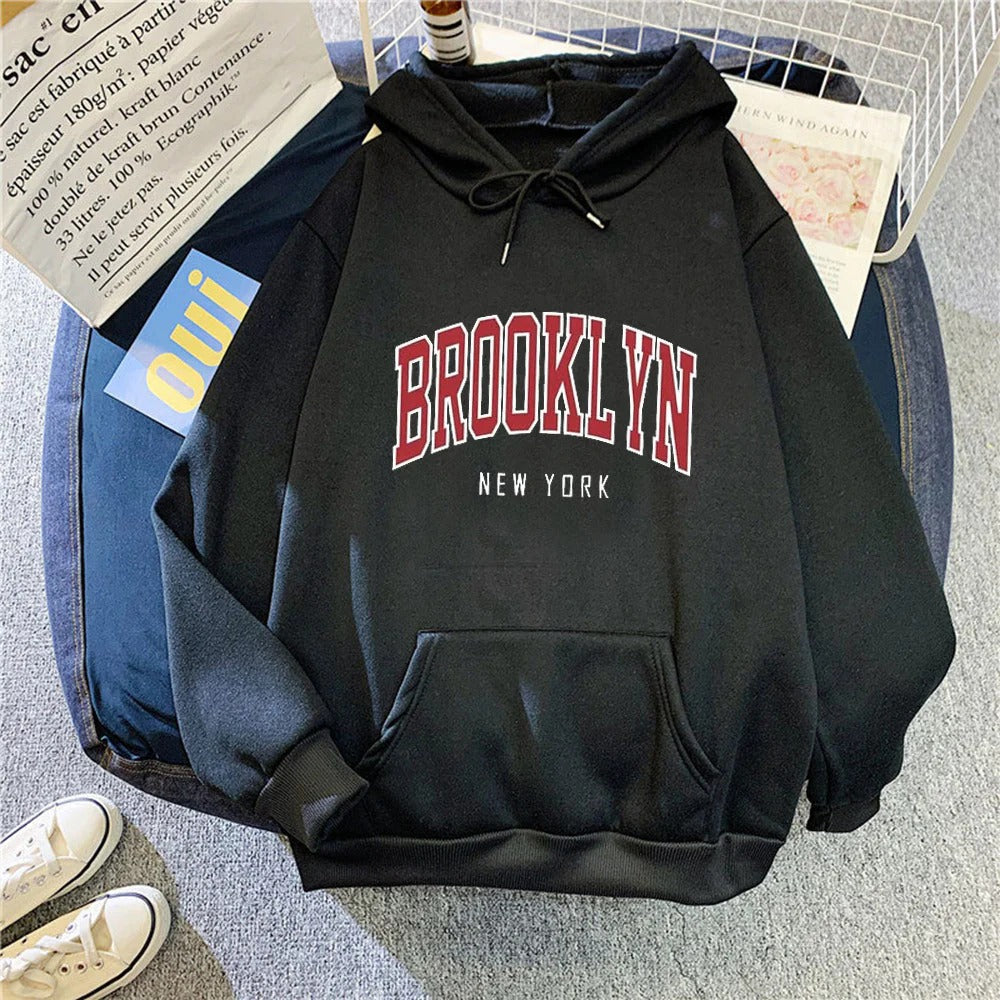 Dameshoodie met stijlvolle Brooklyn-opdruk